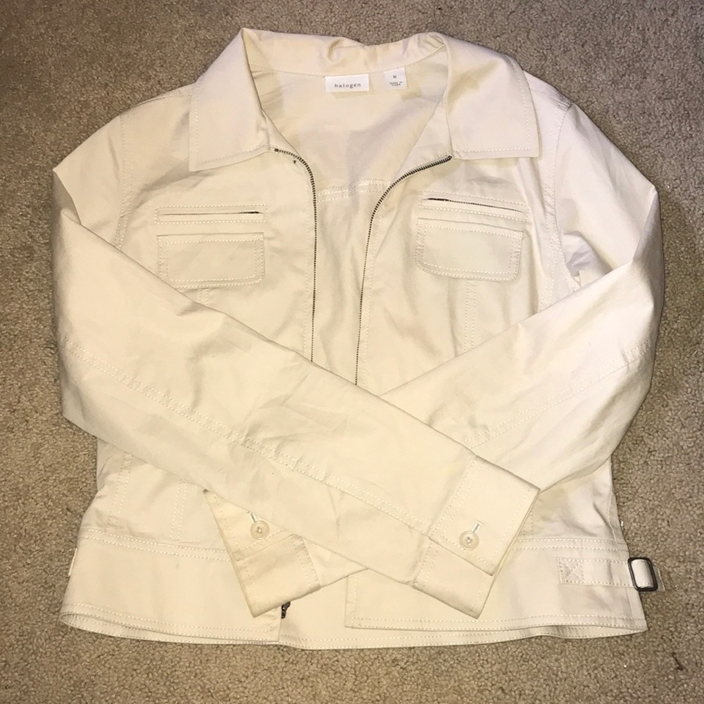 Halogen Cream Jean Jacket